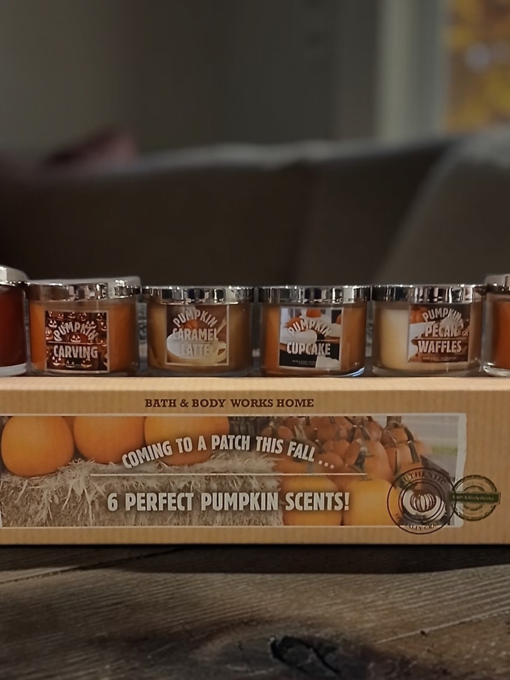 Bath & Body Works Pumpkin Candle Set- Orange Fall Scents